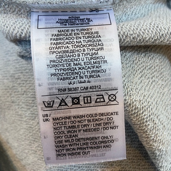 Adidas Wales Bonner Men’s Size Small Crew Neck Gray Long Sleeve Pullover Sweater - Picture 5 of 7